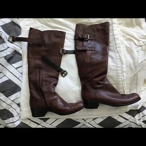 Sesto meucci tan leather boots